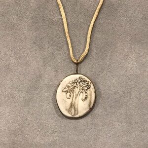 Pottery Pendant Necklace